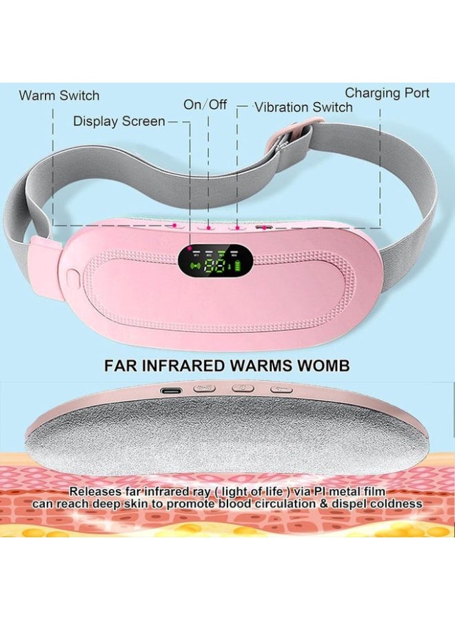 Portable Cordless Heating Pad for Menstrual Pain Relief with Massage, Adjustable Heat Levels, Practical Daily Use - Image 4